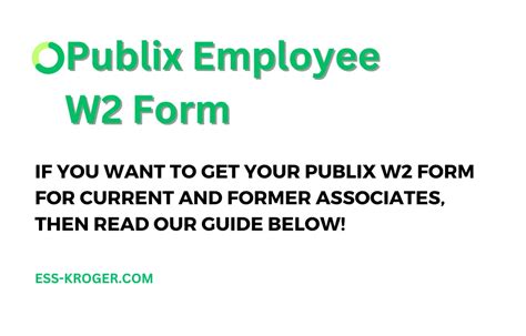 Publix w-2. Things To Know About Publix w-2. 